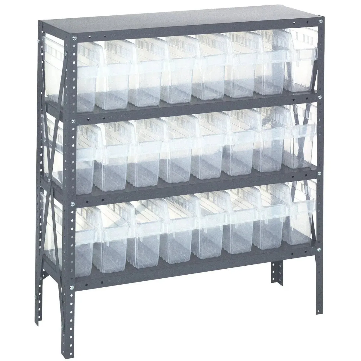 1239-SB801 | 12" x 36" x 39" Shelving Unit with 24 Bins