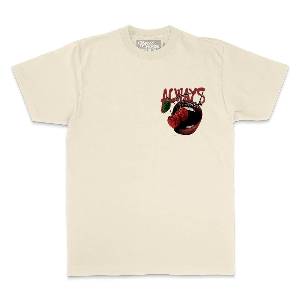 Always Fresh Cherries - Natural Sail T-Shirt