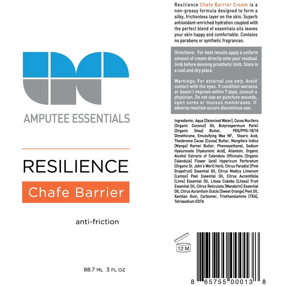 Amputee Essentials Resilience Chafe Barrier Cream, Anti-Friction