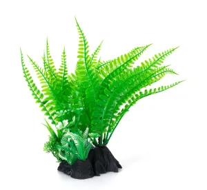 AquaFit Green Fern Plastic Plant 7"