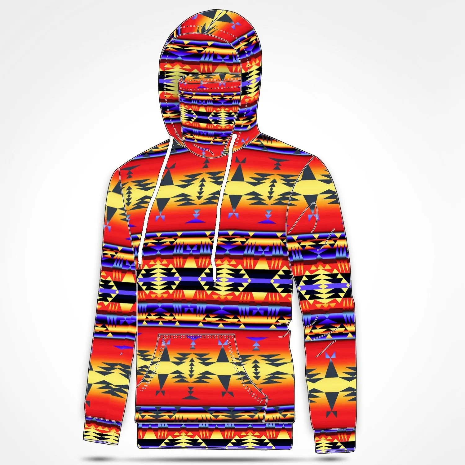 Between the San Juan Mountains Hoodie with Face Cover