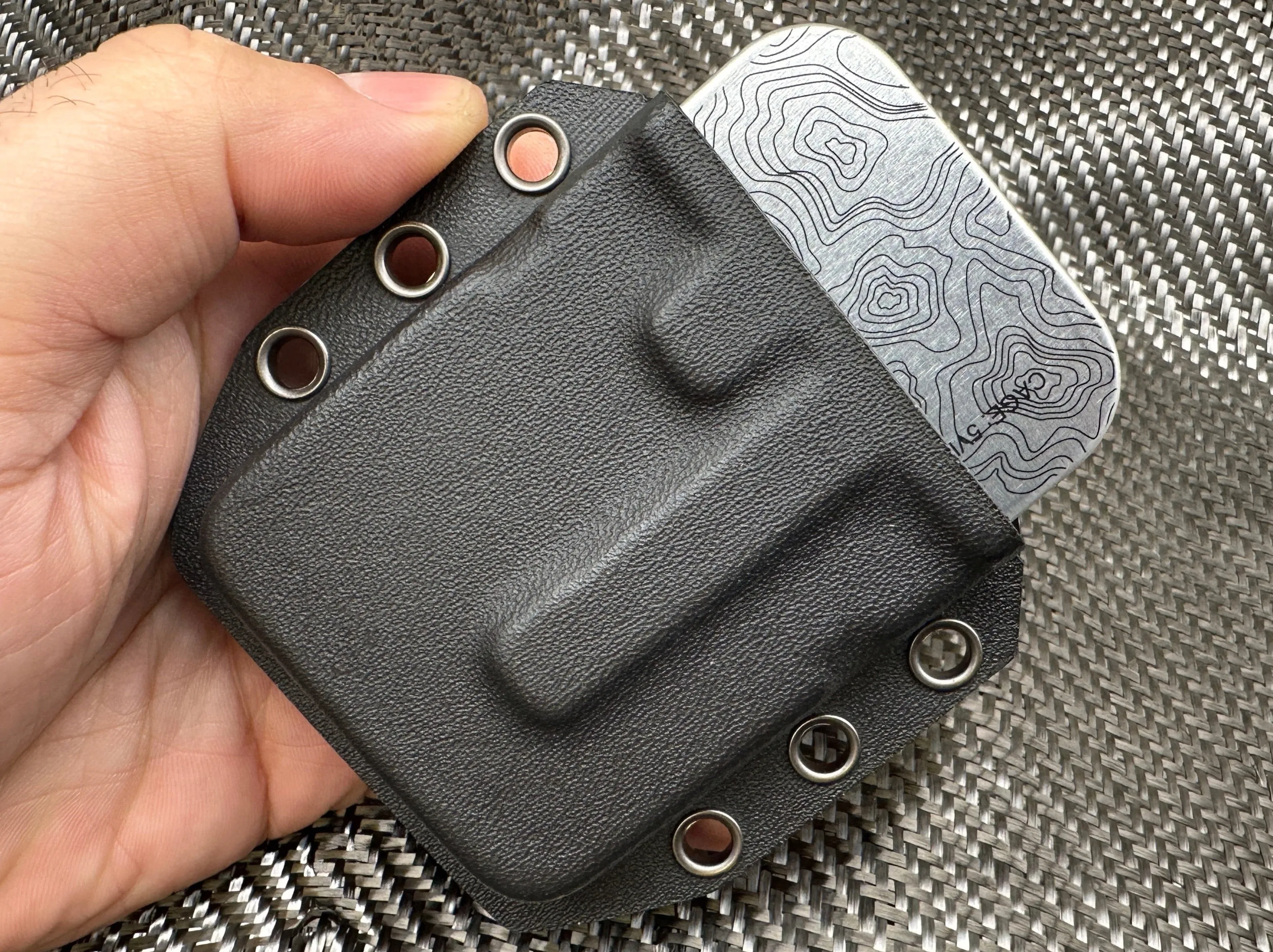 BIG - Kydex Belt Holster For Large Industrial Strength Tin