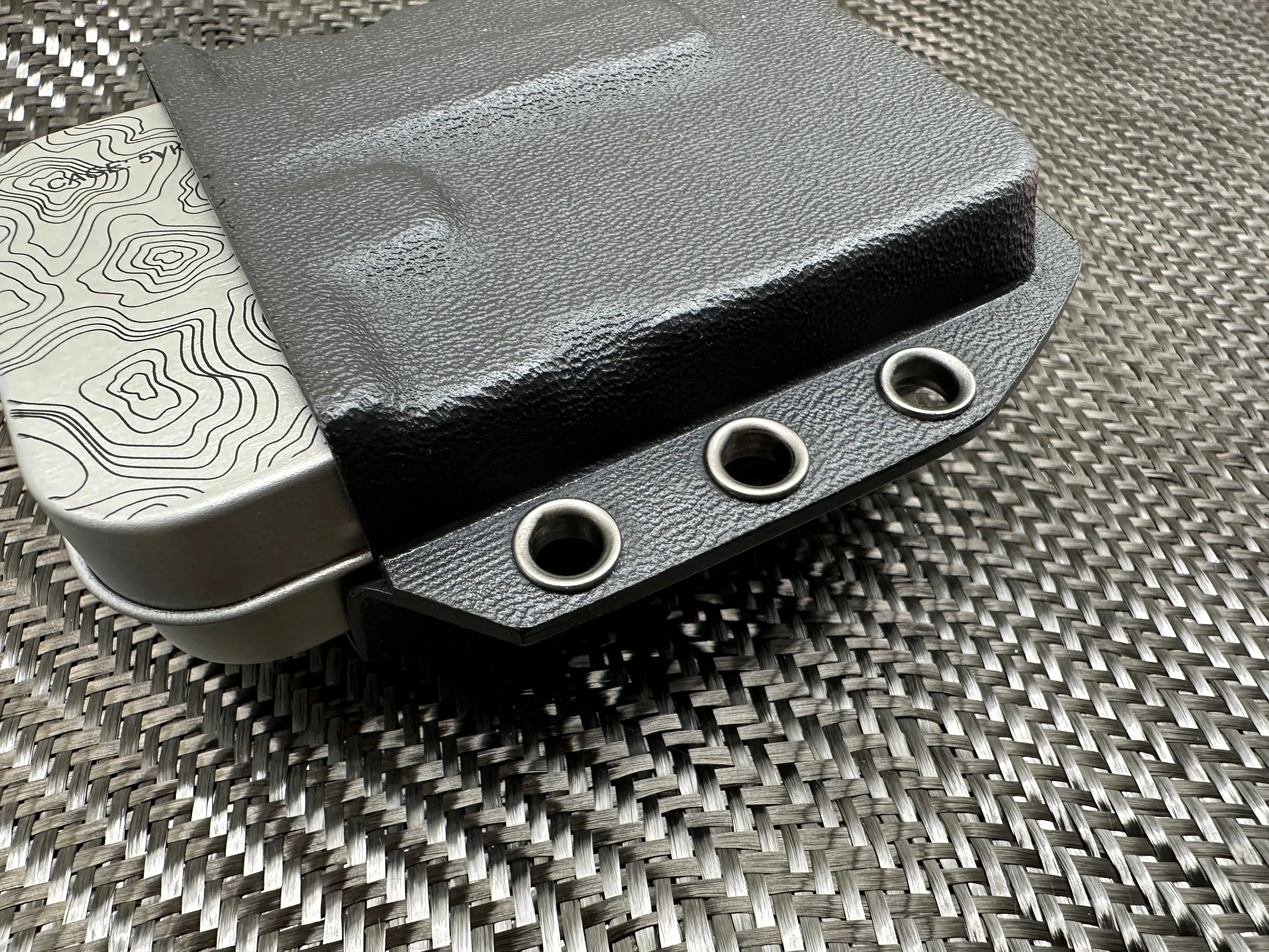 BIG - Kydex Belt Holster For Large Industrial Strength Tin