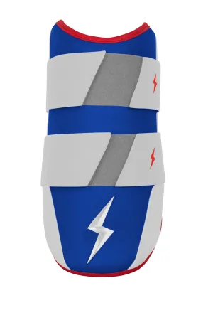 BRUCE BOLT PREMIUM PRO 9" Elbow Guard - RED WHITE AND BLUE