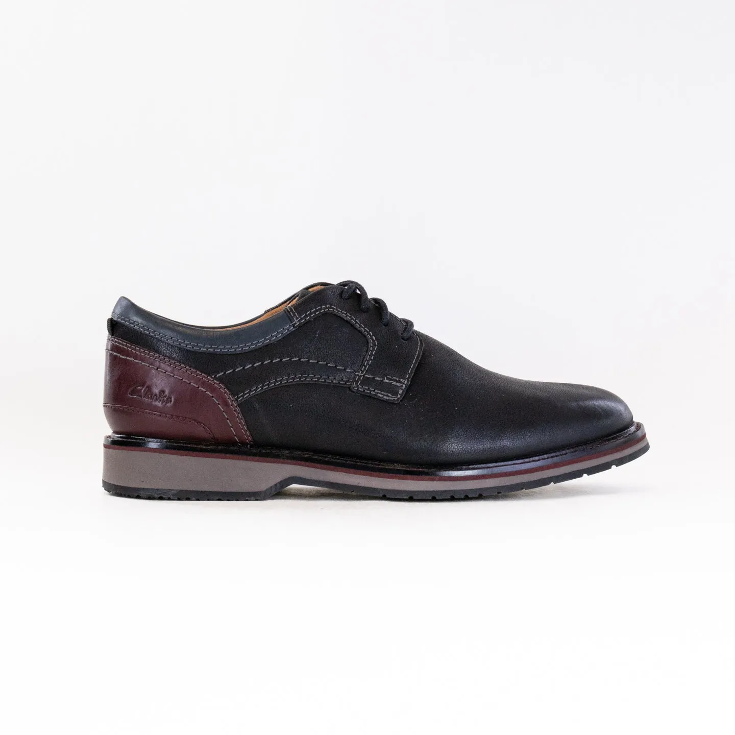 Clarks Monahan Plain Toe (Men's) - Black