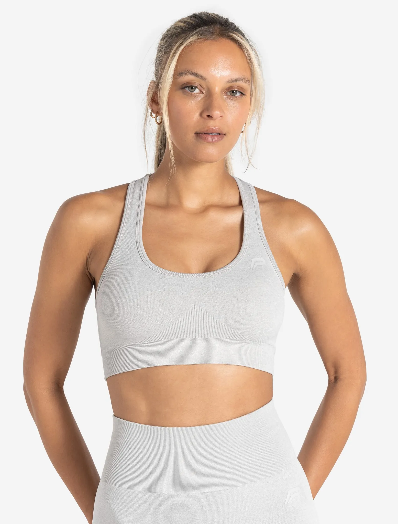 Core Seamless Sports Bra - Grey Marl