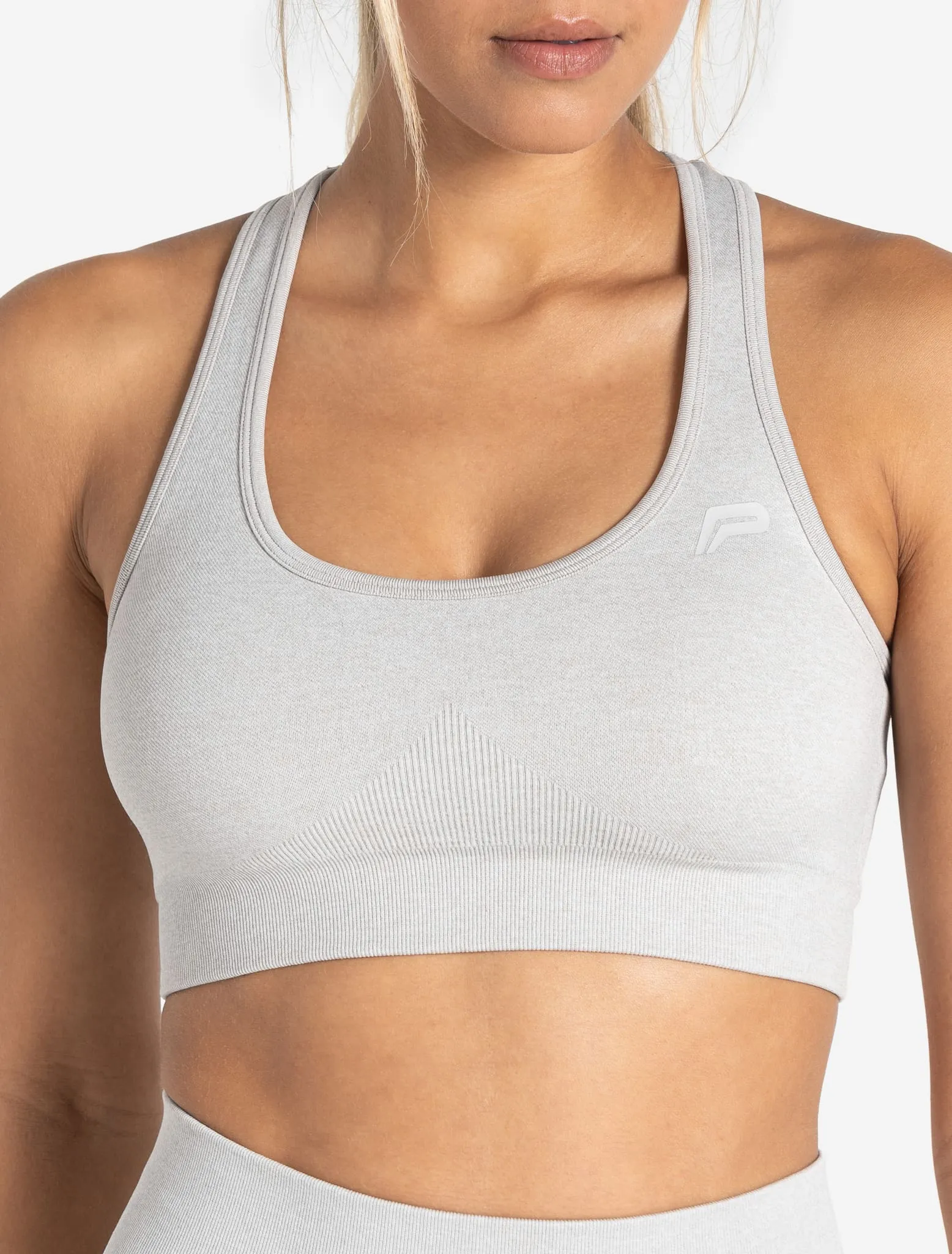 Core Seamless Sports Bra - Grey Marl