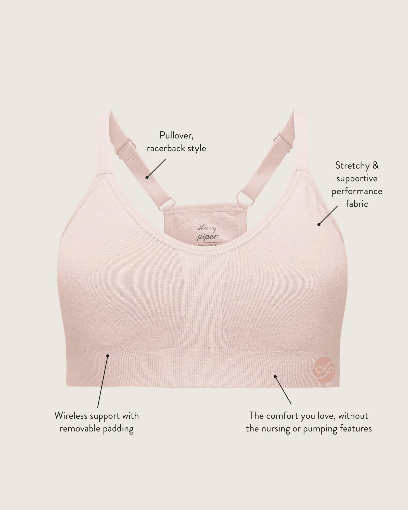 Diana Sublime® Sports Bra | Pink Heather