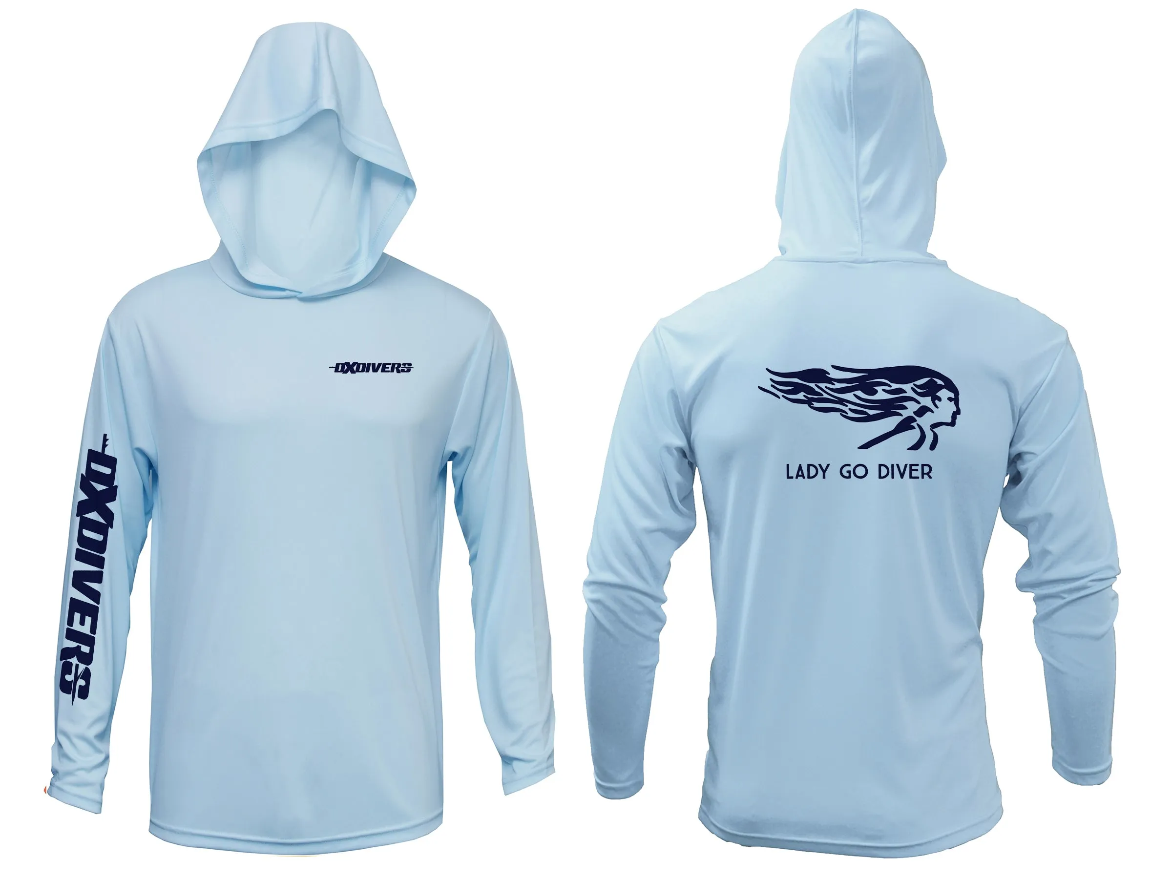 DXDivers "The Lady" Longsleeve Hooded Shirt