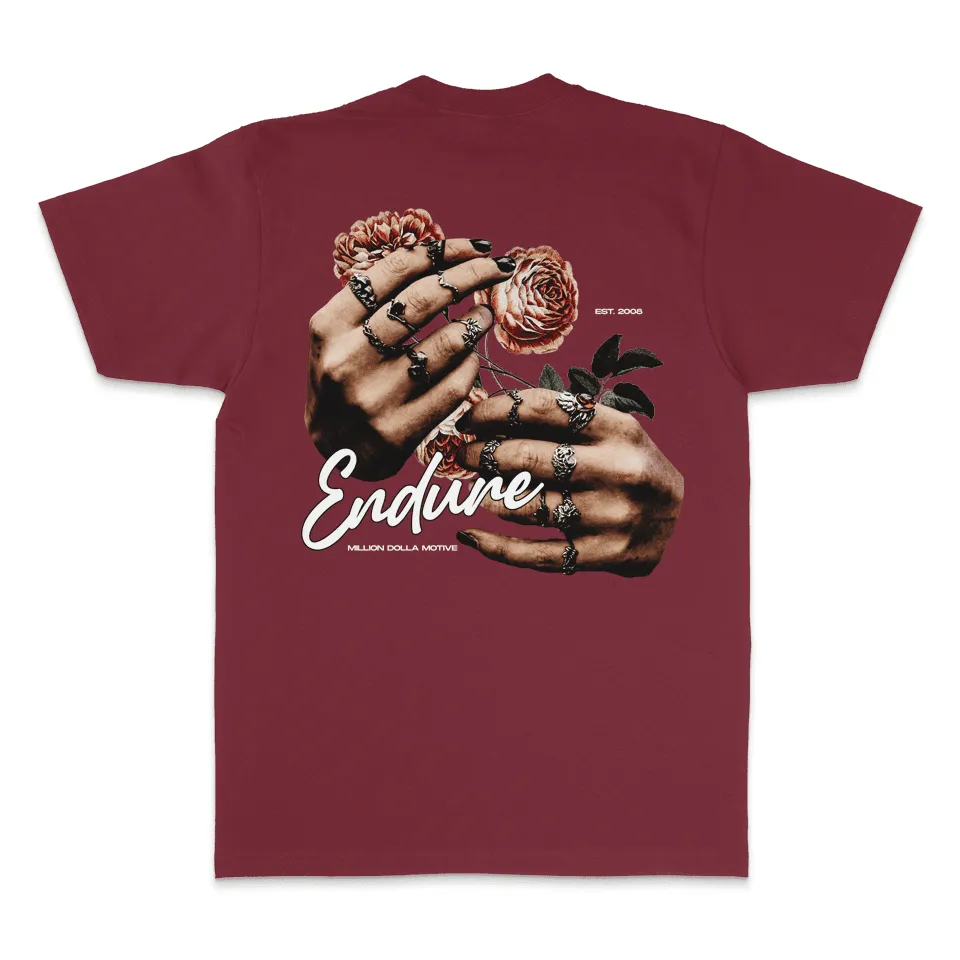 Endure - Burgundy T-Shirt