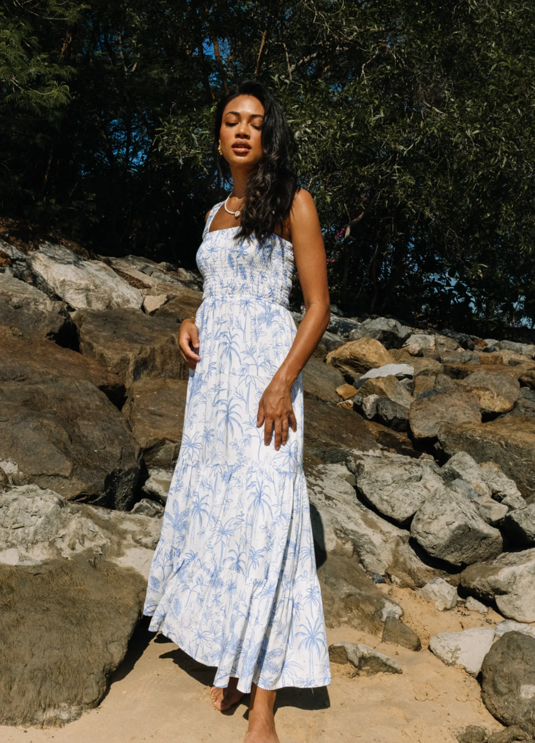 ESTL - Strappy Katerina Maxi Dress - Sentosa Print