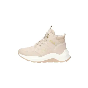 Fila Furlined Laceup Hiking Boots Coated Fabric Beige Colour For Women