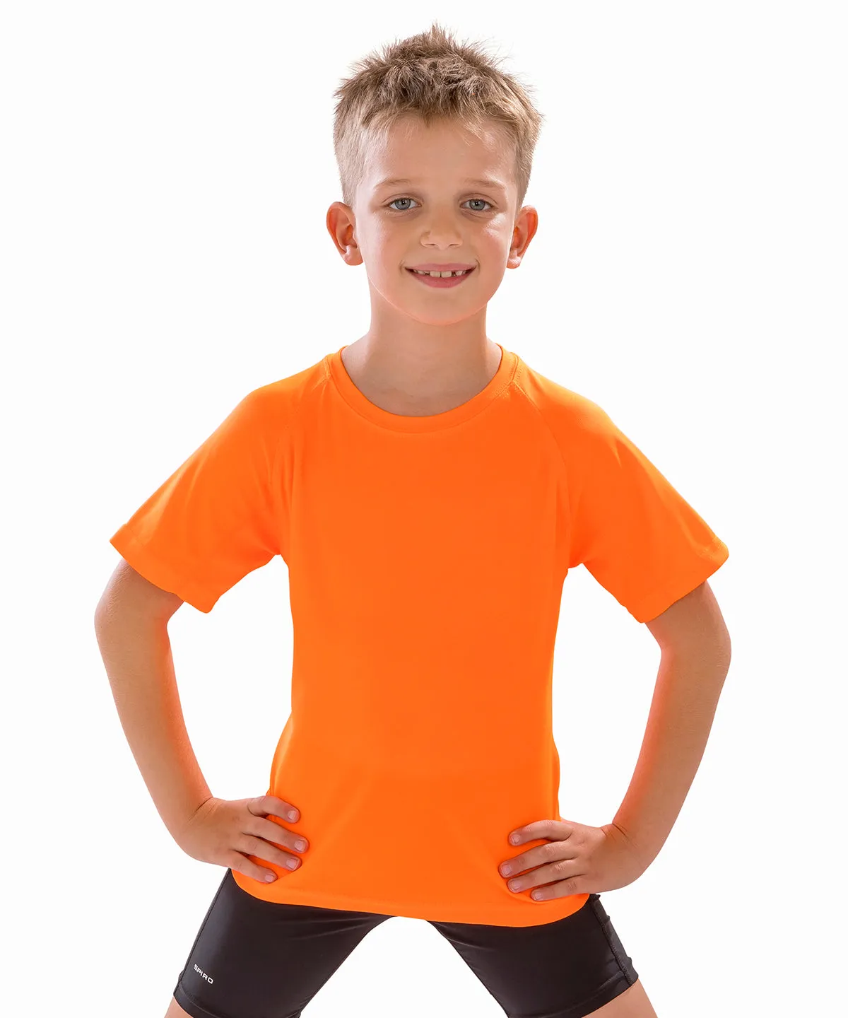 Flo Orange - Junior performance aircool tee