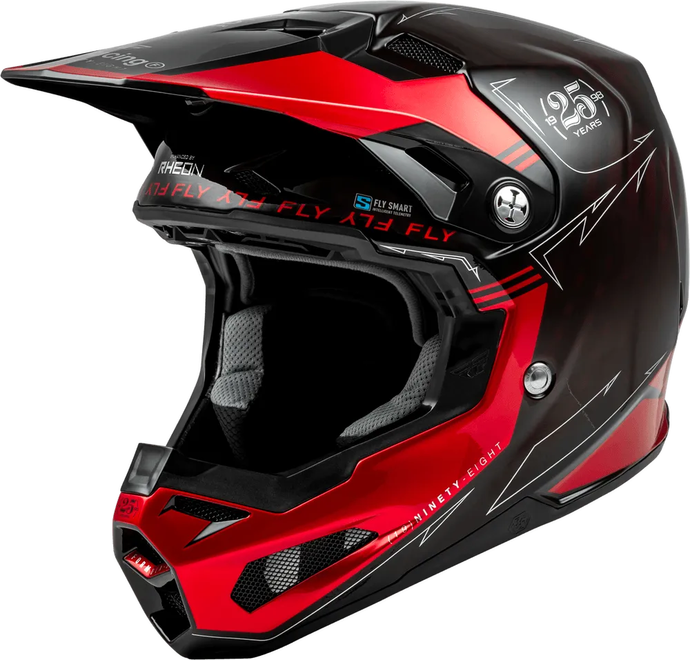 Fly Racing Youth Formula S Carbon Legacy Helmet Red Carbon/Black