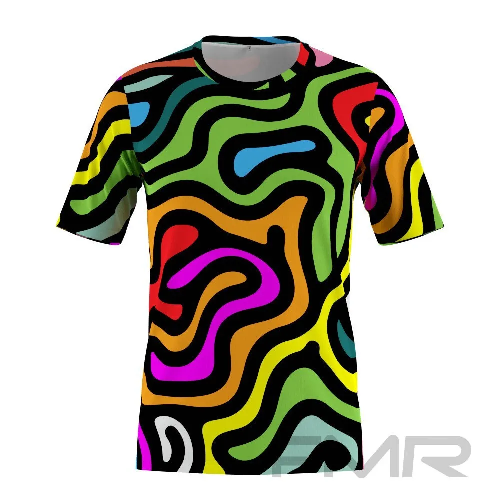 FMR Men's Kaleidoscopic Short Sleeve Running Shirt