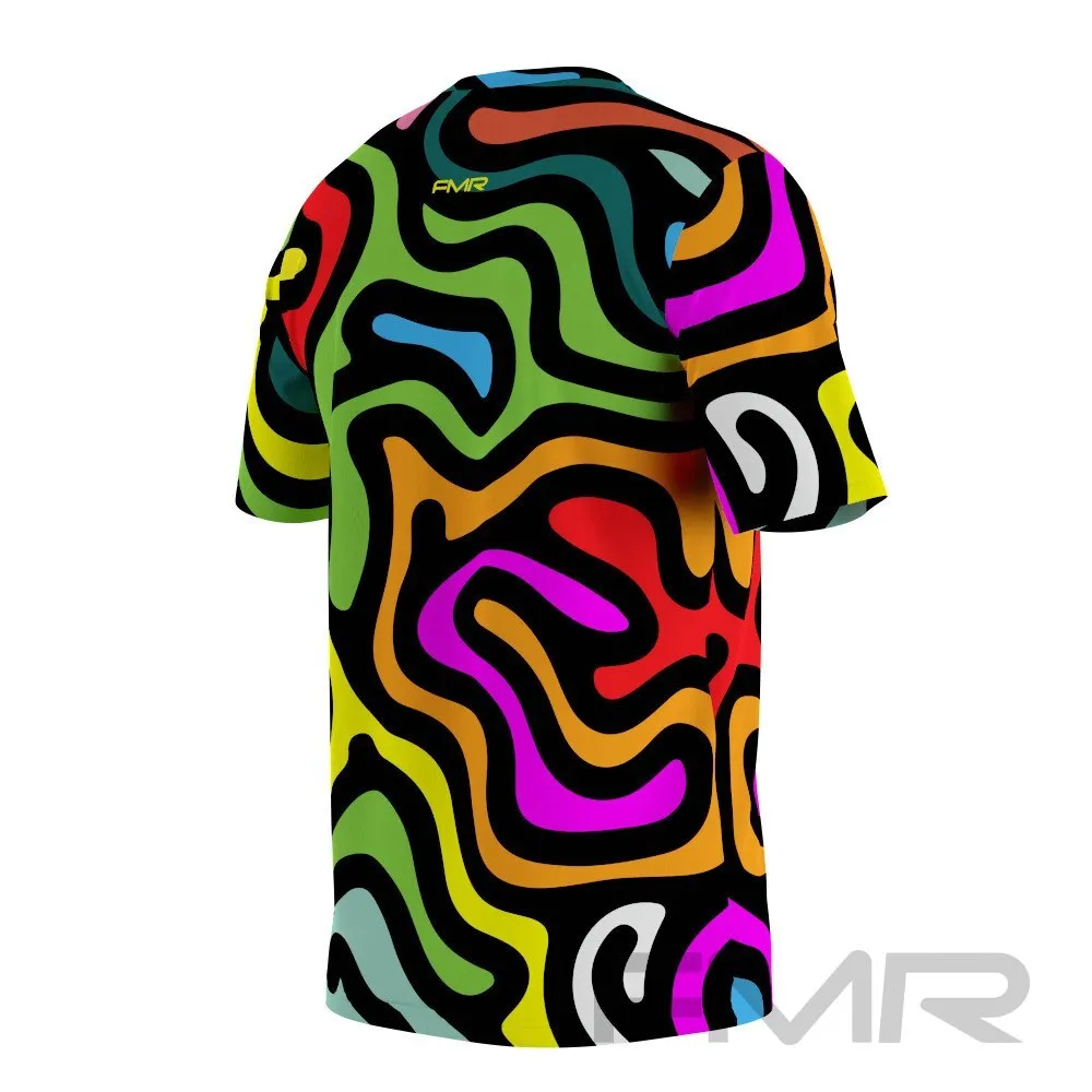 FMR Men's Kaleidoscopic Short Sleeve Running Shirt