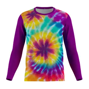 FMR Men's Tie-dye Long Sleeve Running Shirt