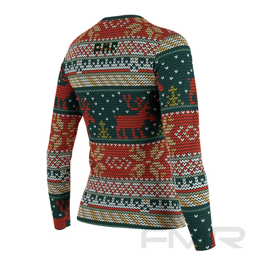 FMR Women's Deer Ugly Sweater Long Sleeve Shirt