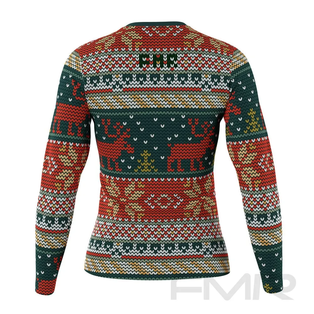 FMR Women's Deer Ugly Sweater Long Sleeve Shirt