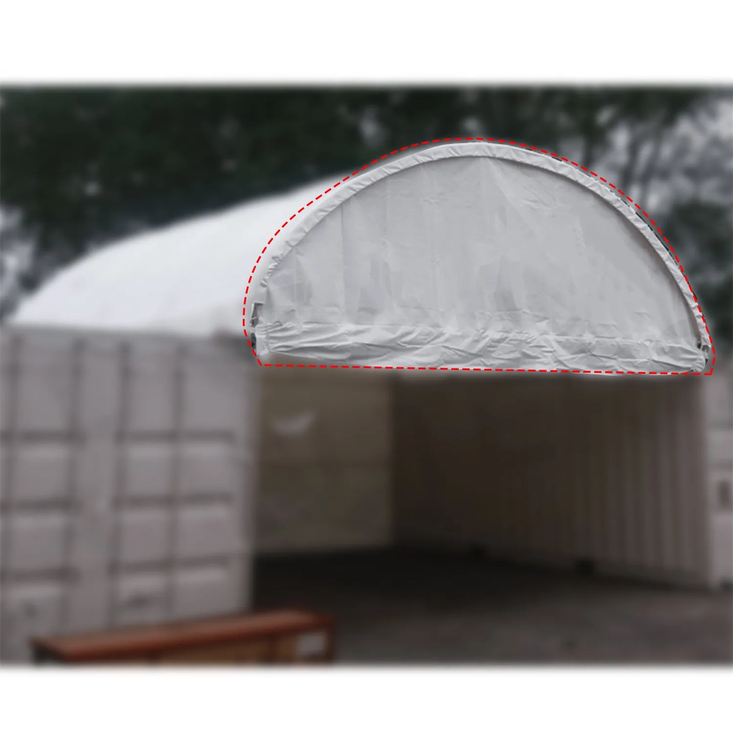 Front and Back Half Panels for Container Canopy Shelter 40'x40'x13'