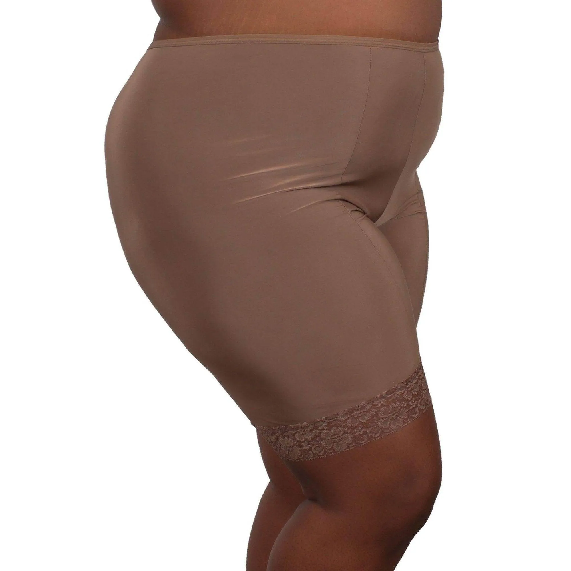 Fusion Moisture Wicking Anti Chafing Shortlette Slipshort 9" | Brown