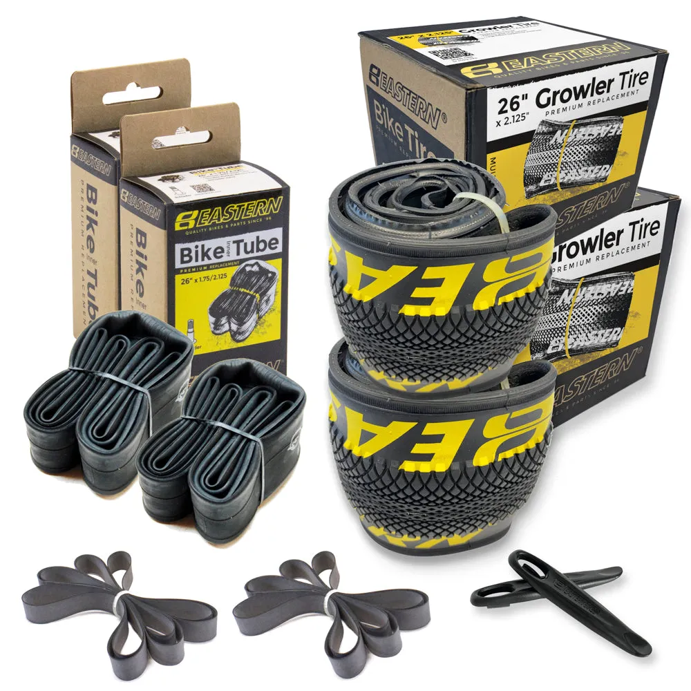 Growler 26" Tire & Tube Repair Kit - Black/Yellow