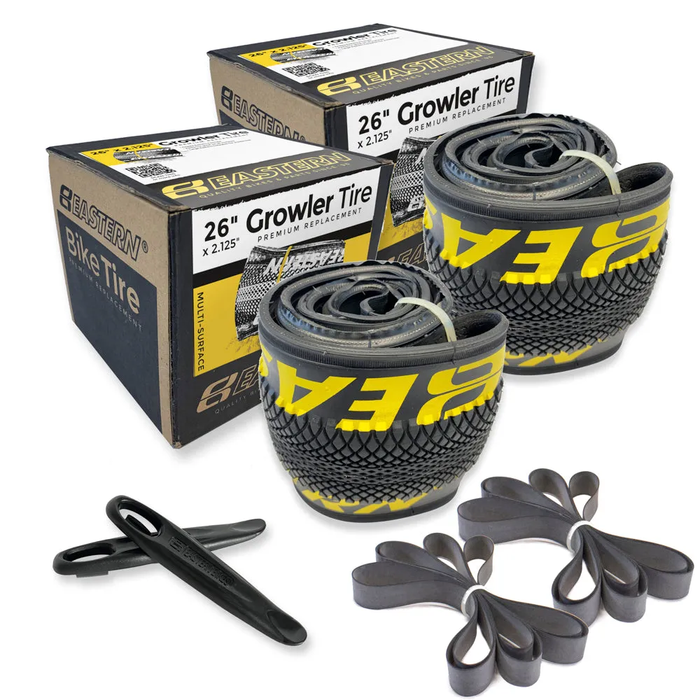 Growler 26" Tire & Tube Repair Kit - Black/Yellow