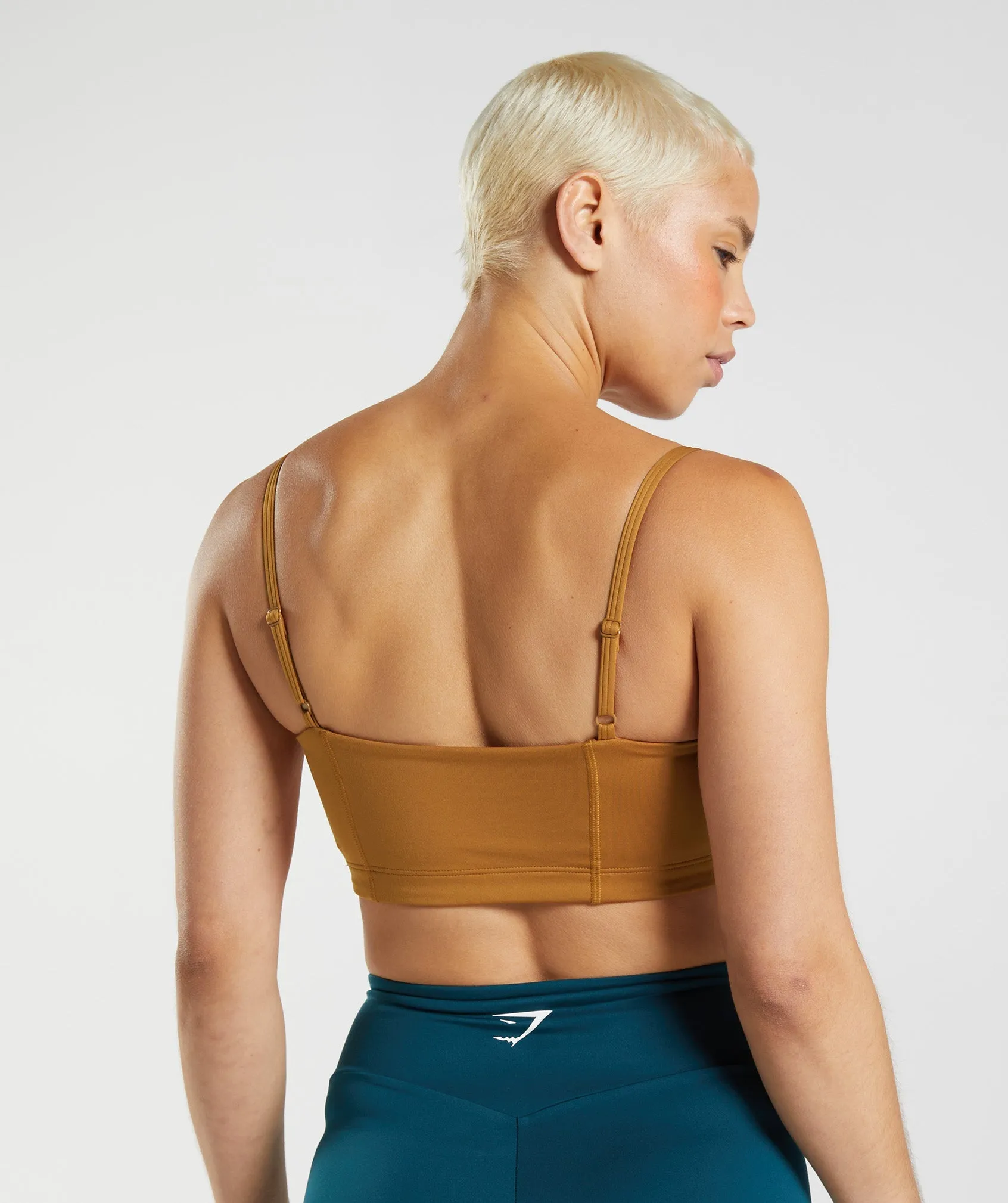 Gymshark Bandeau Sports Bra - Nutmeg Brown