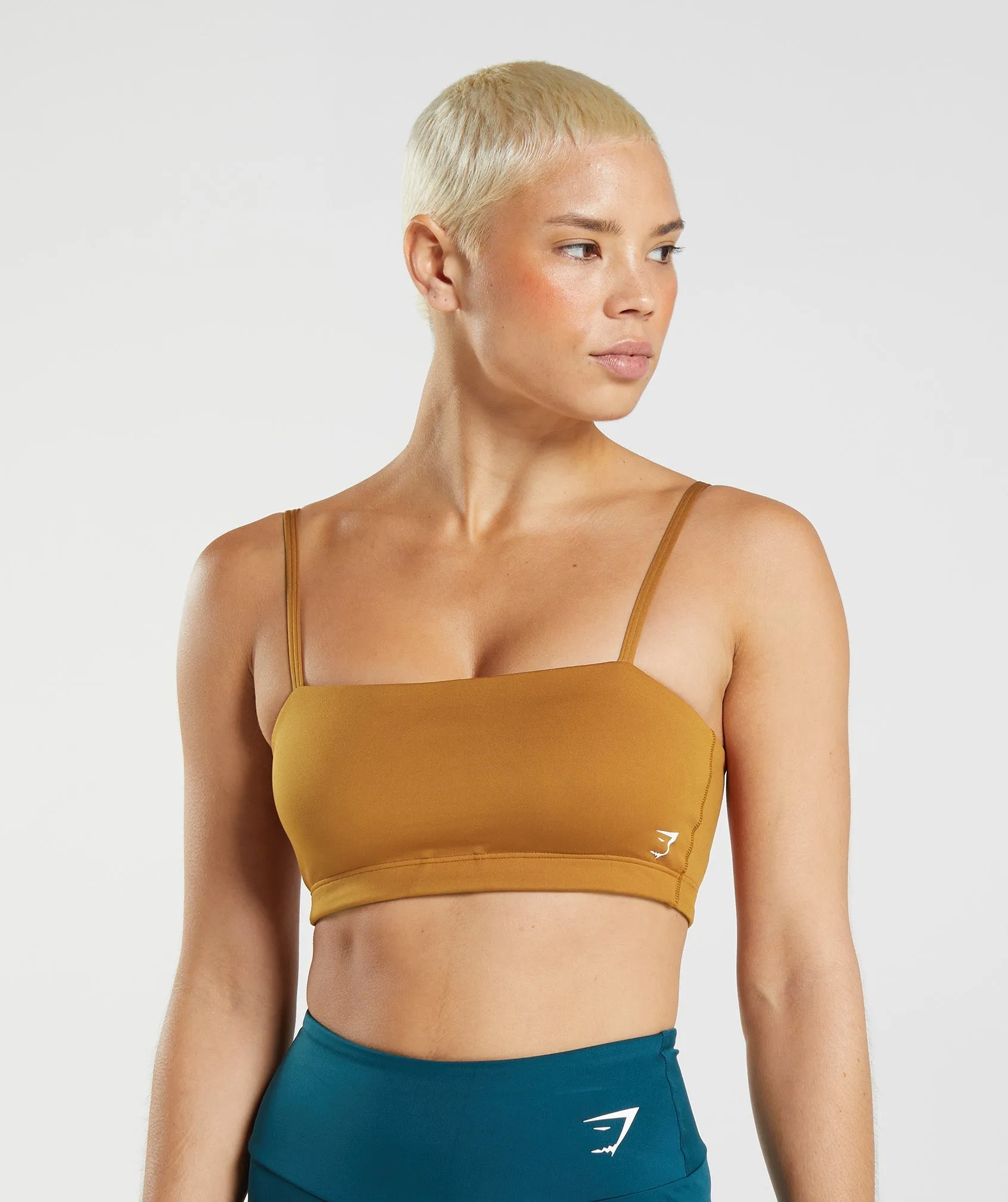 Gymshark Bandeau Sports Bra - Nutmeg Brown