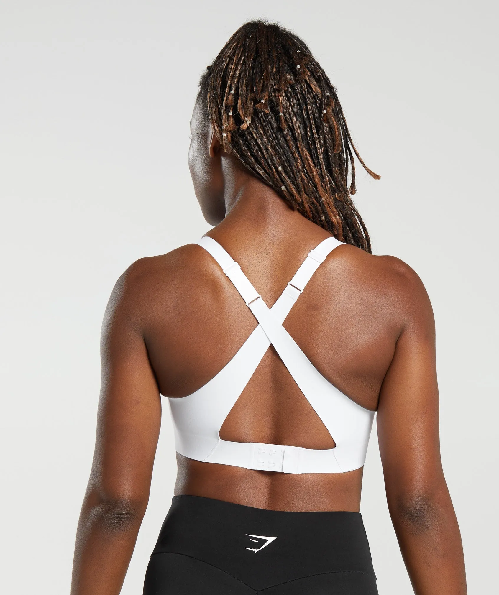 Gymshark Cross Back Sports Bra - White