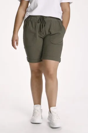 Kaffe Curve Nana Shorts in Khaki