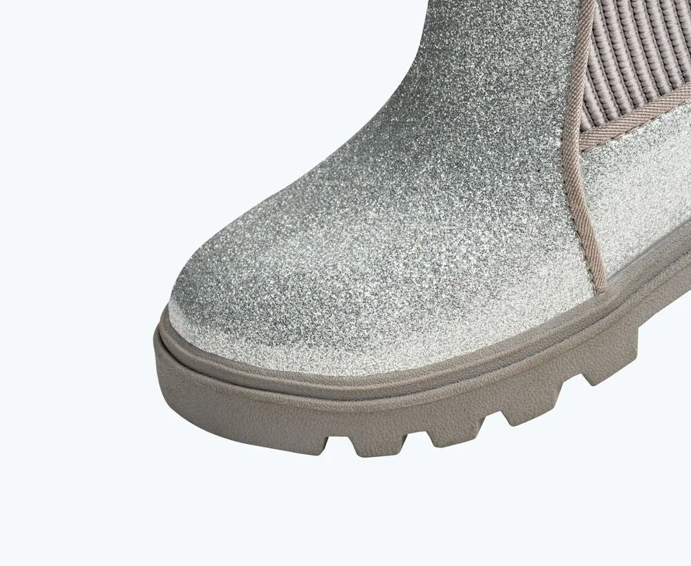 Kensington Treklite Kid's Chelsea Boot - Silver Glitter