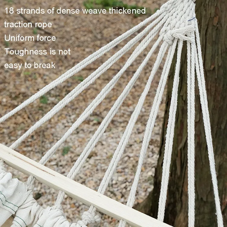 KLY829 Camping Indoor Hammock Outdoor Swing, Style: Single Reinforcement Anti-rollover Gray