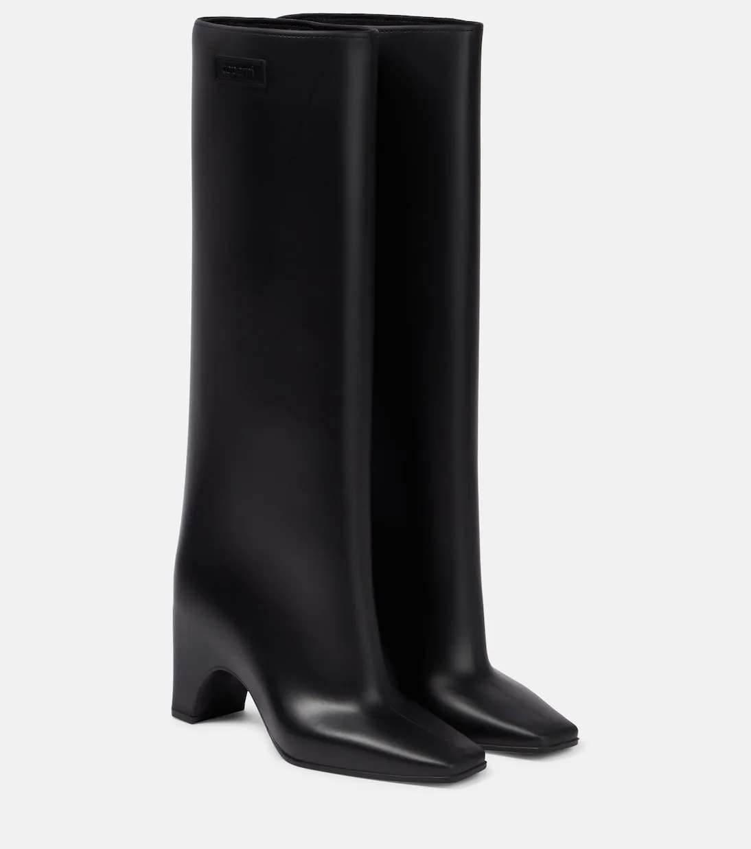 Knee-high boots with rubber bridge Coperni, black