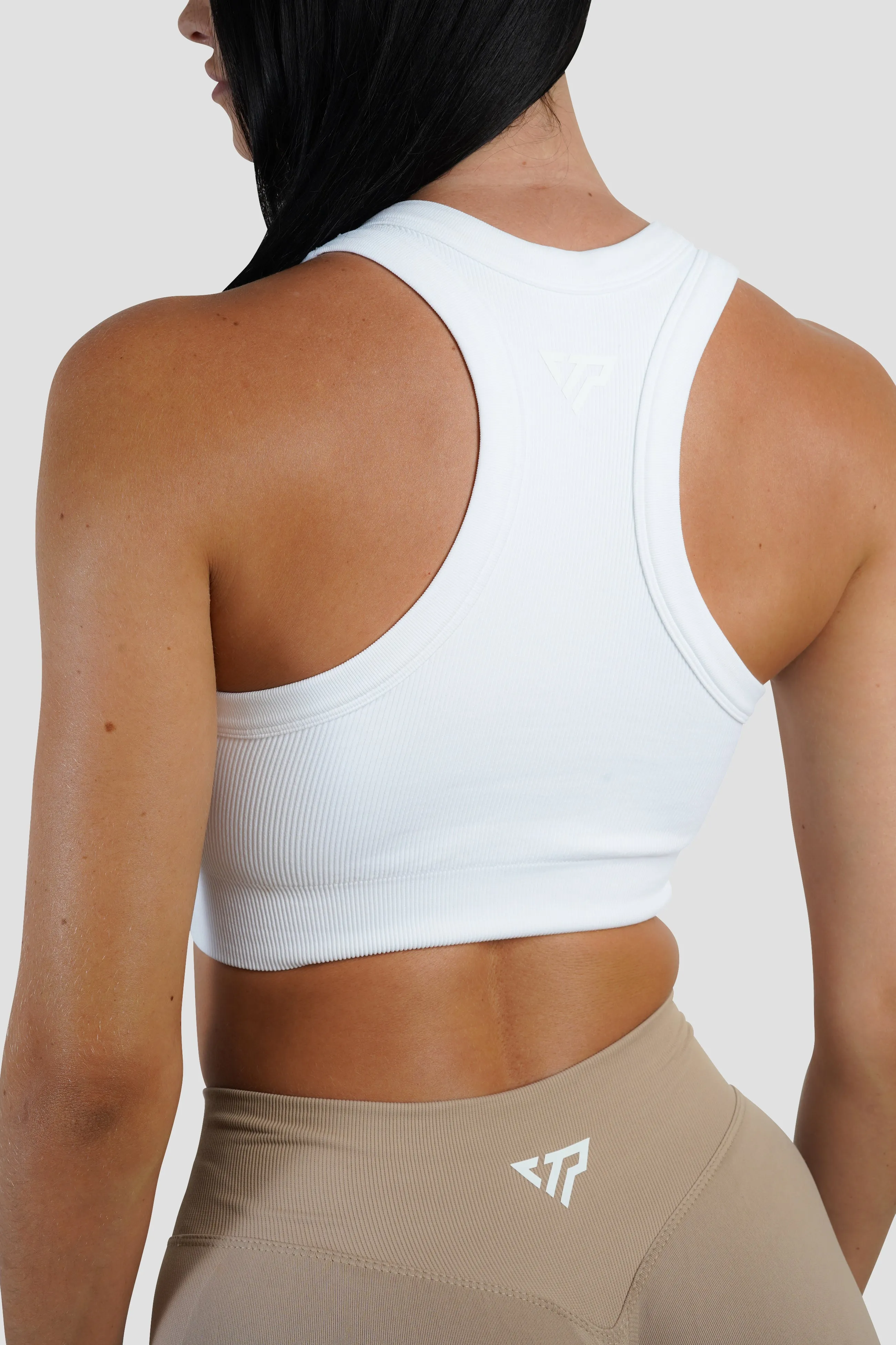 KTP RIBBED TANK - WHITE