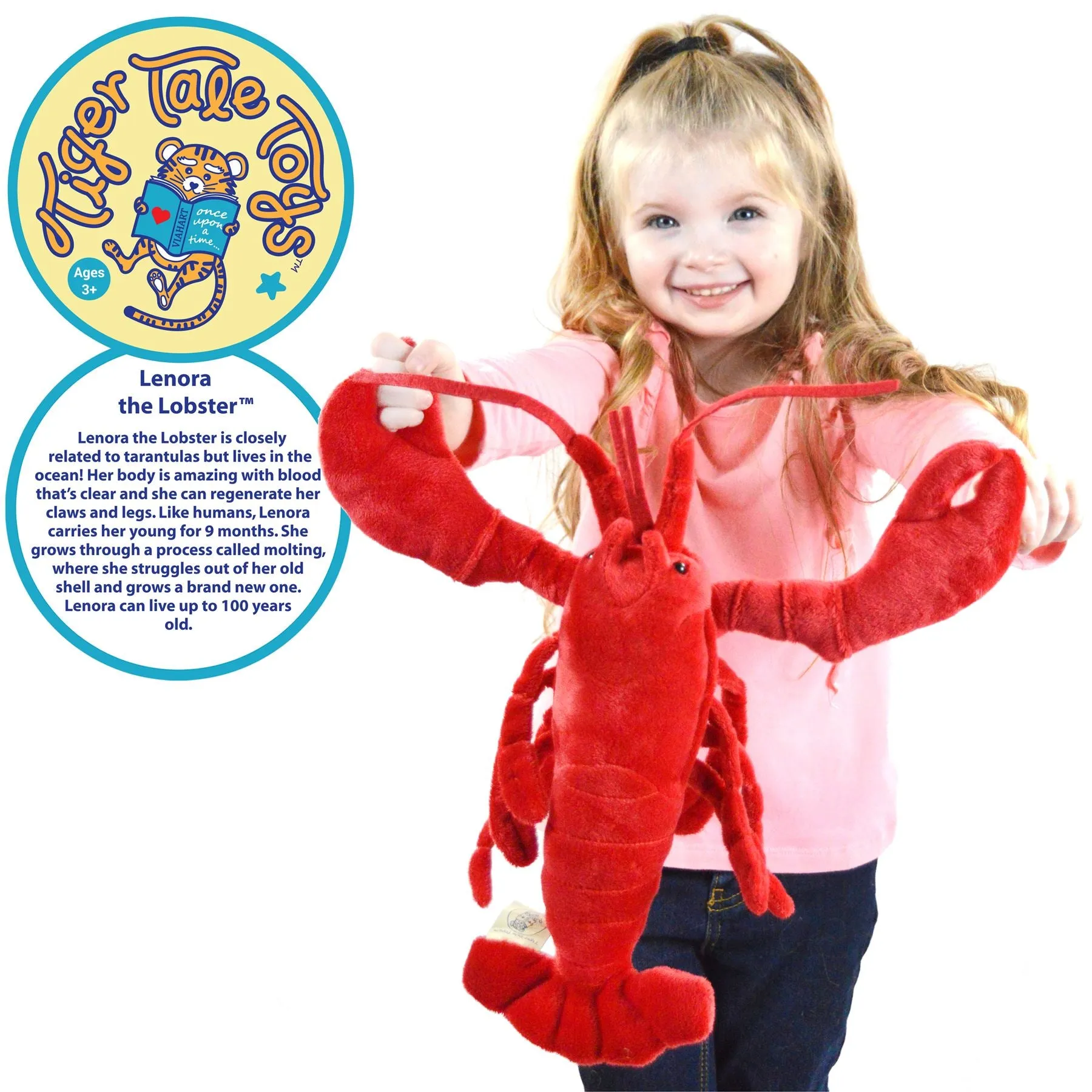 Lenora The Lobster | 15 Inch Stuffed Animal Plush | By TigerHart Toys