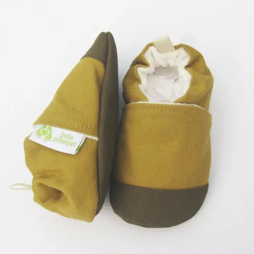 Little Pitterpat Honey Canvas Non-Slip Soft Sole Shoes