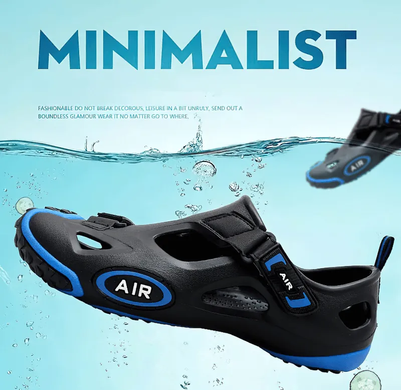 Outdoor Men's Soft Sole Water Sandals with Convenient Hasp - SF0561