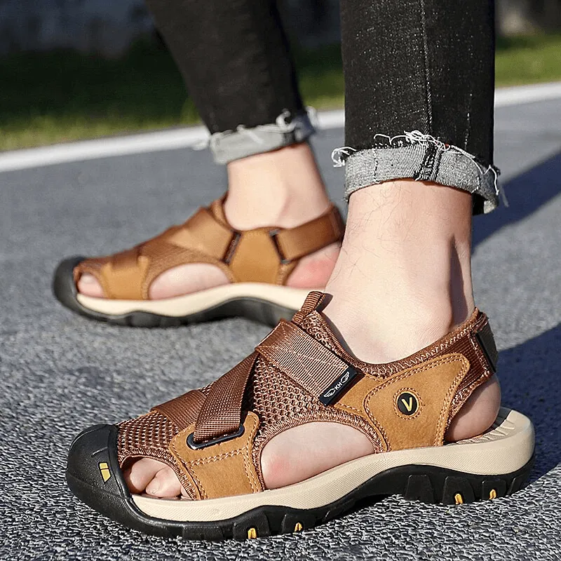 Outdoor Mesh Breathable Sandals with Convenient Velcro - SF1097