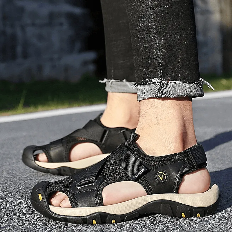 Outdoor Mesh Breathable Sandals with Convenient Velcro - SF1097