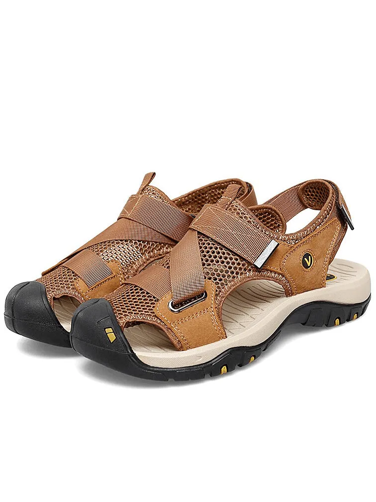 Outdoor Mesh Breathable Sandals with Convenient Velcro - SF1097