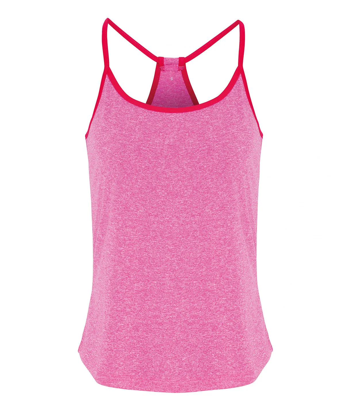 Pink Melange/Hot Pink - Women's TriDri® yoga vest