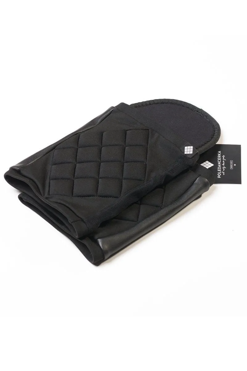 Poledancerka Grippy Kneepads - Black (with Pocket)