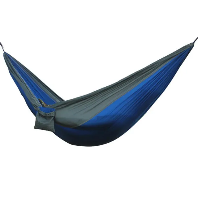 Portable Hammock  Double Person Camping Survival garden hunting Leisure travel furniture Parachute Hammocks 20cm x 12cm x 10cm