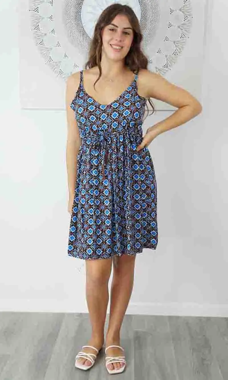 Rayon Dress Kalani Snowflower, More Colours