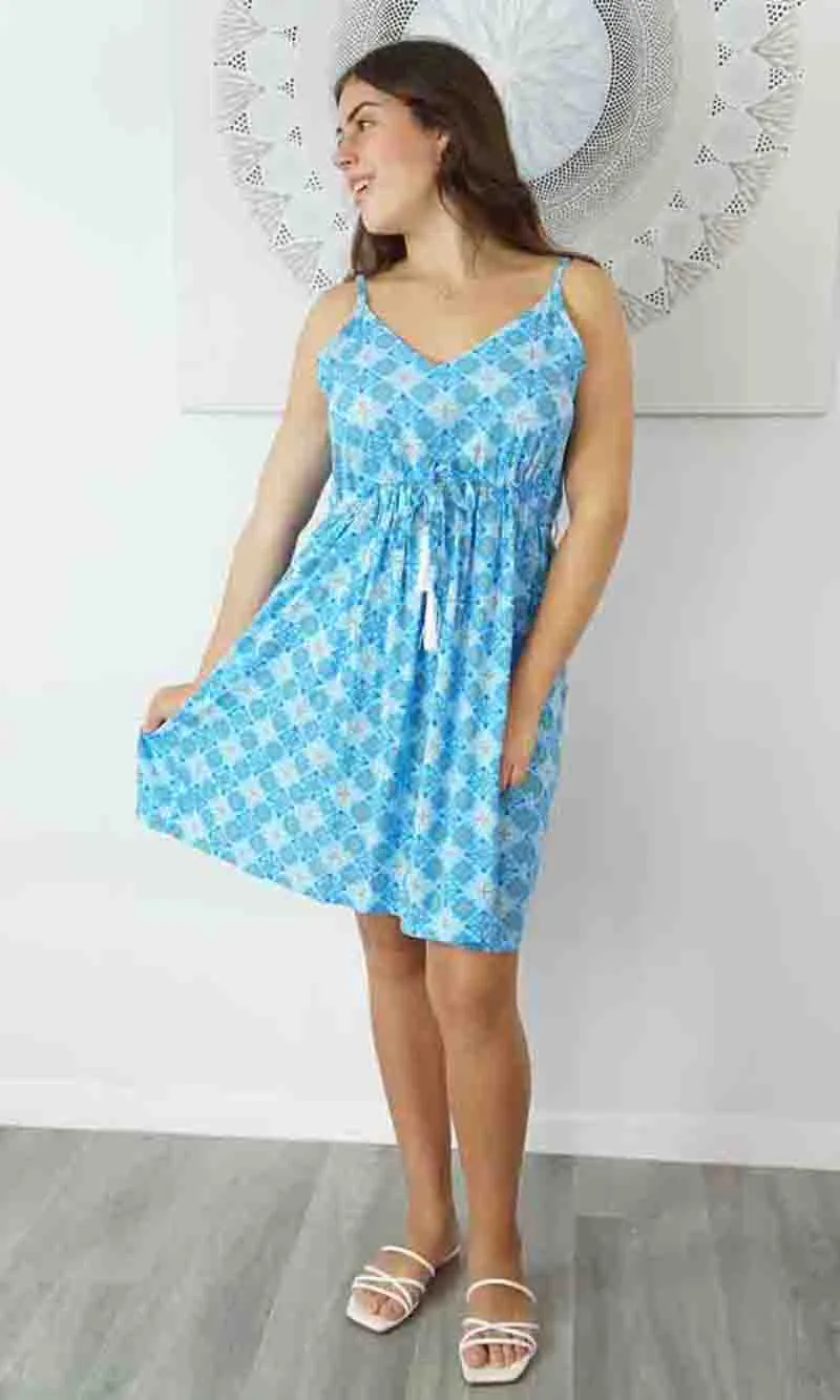 Rayon Dress Kalani Snowflower, More Colours