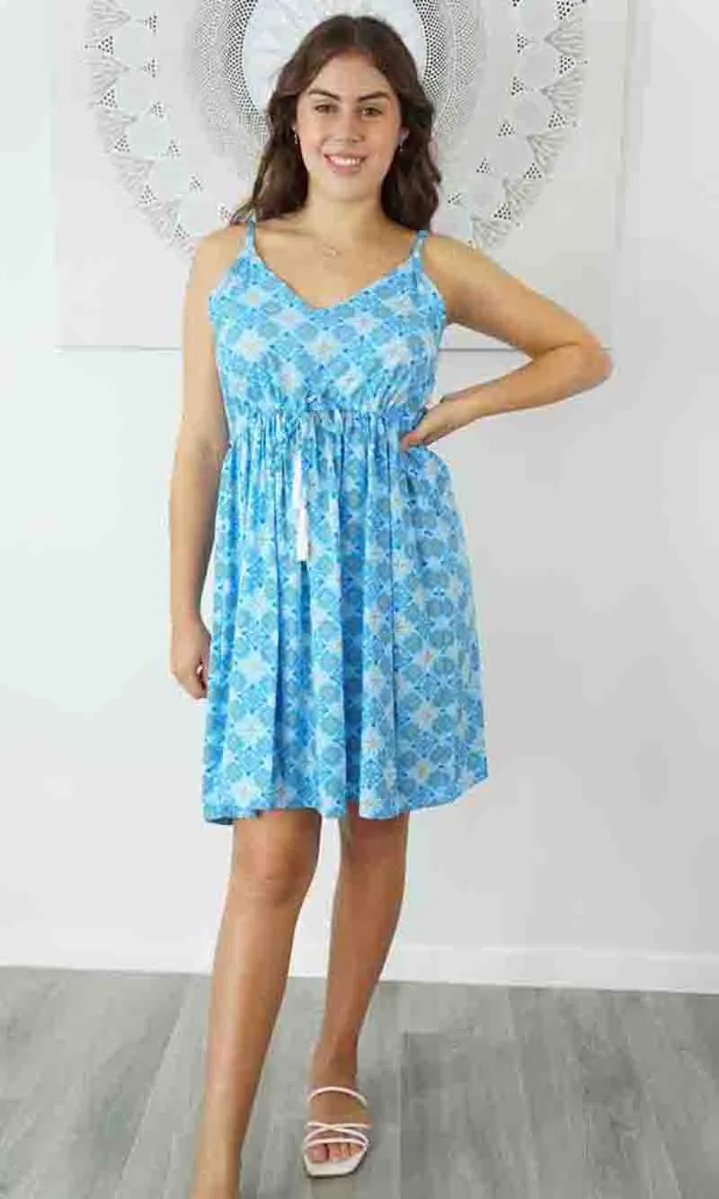 Rayon Dress Kalani Snowflower, More Colours