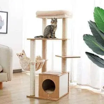 Sky City Kitty Castle: Ultimate 5-Tier Cat Playground - Sturdy, Stylish, and Royal 🐱