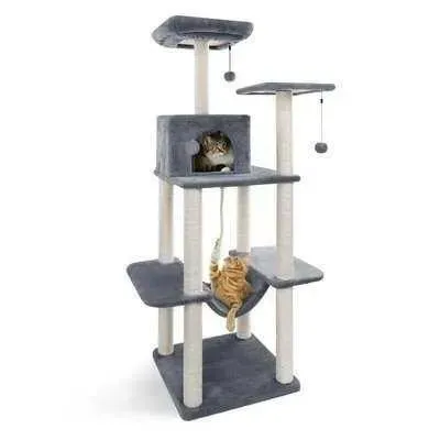 Sky City Kitty Castle: Ultimate 5-Tier Cat Playground - Sturdy, Stylish, and Royal 🐱