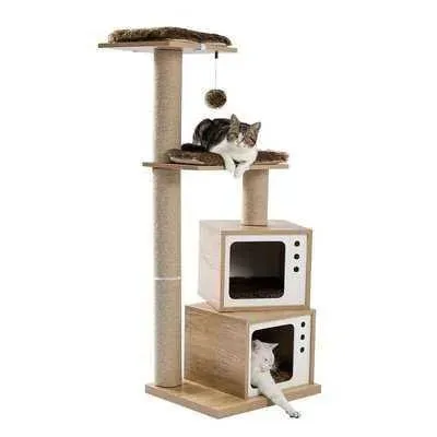 Sky City Kitty Castle: Ultimate 5-Tier Cat Playground - Sturdy, Stylish, and Royal 🐱